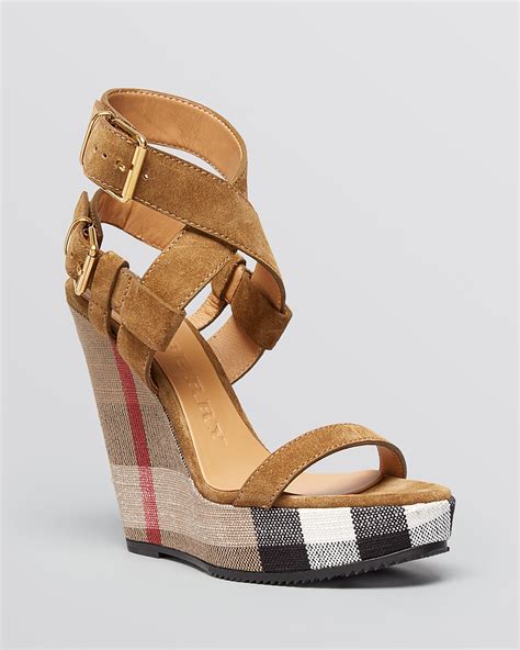 vintage burberry sandals|burberry platform sandals embellished.